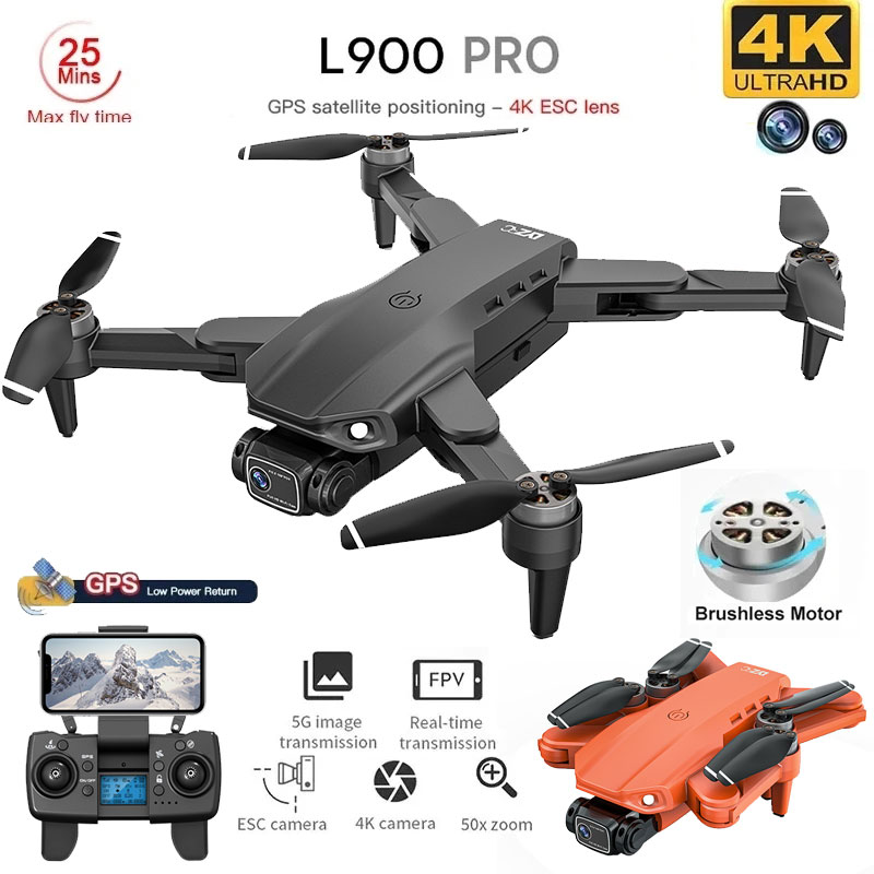 Drone Camera Lens - L900 Pro Drone mainan kamera ganda