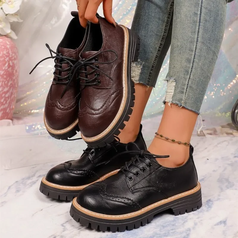Drone Camera Stabilized - Sepatu Oxford Platform Klasik Wanita, Sol