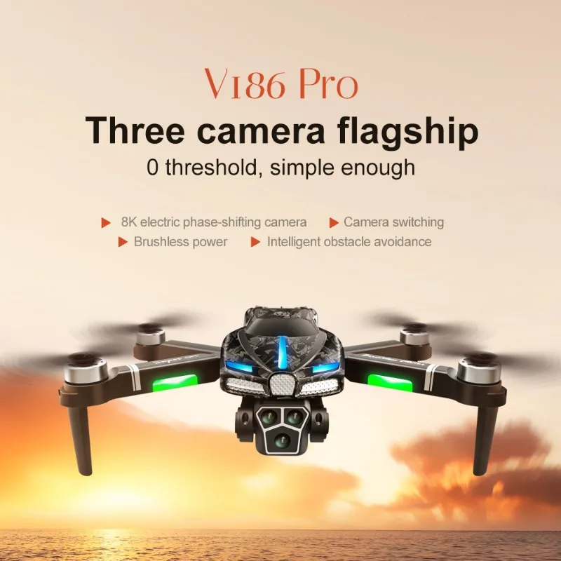 Drone V186 Pro Baru Motor Tanp - Drone Camera Professional ulasan dan harga