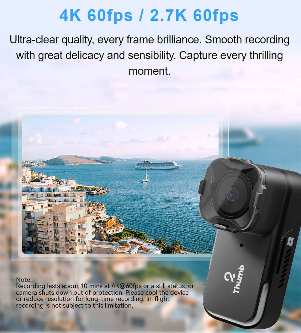 Versi Baru RunCam Thumb 2 4K 2 - Drone Camera Hd ulasan dan harga