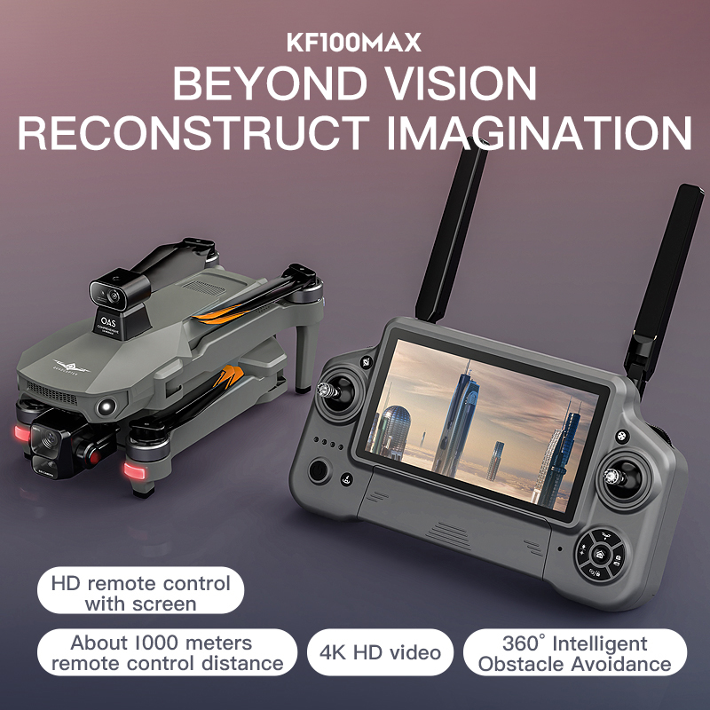 KF100 MAX Drone GPS Kamera 4K  - Drone Camera With Gimbal ulasan dan harga
