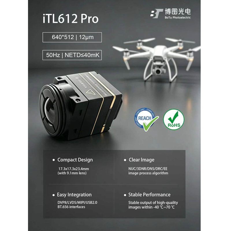 Itl612 CVBS Mini 640*512 9.1mm - Drone Camera Thermal ulasan dan harga