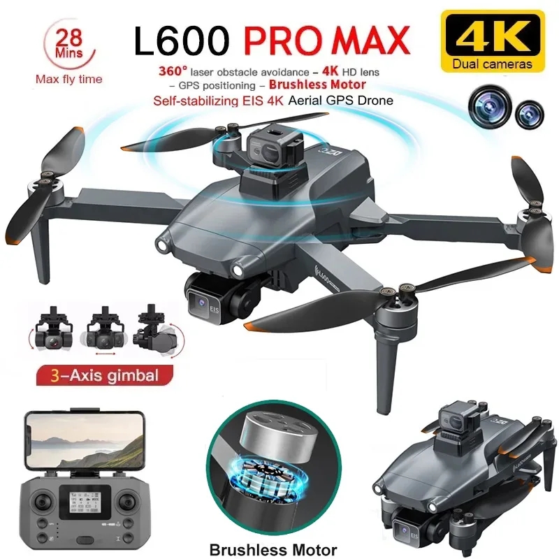 L600 PRO MAX Drone GPS profesi - Drone Camera Lens ulasan dan harga