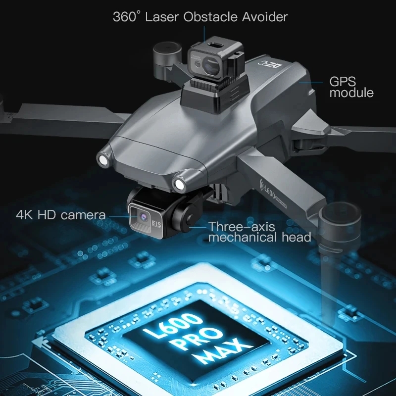 L600 PRO MAX Drone GPS profesi - Drone Camera Lens ulasan dan harga