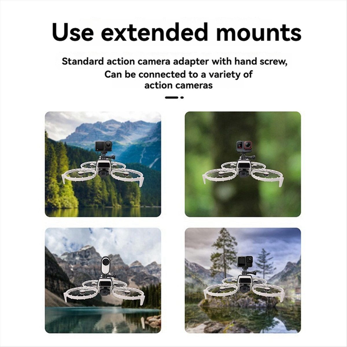 Braket Ekspansi Atas untuk Eks - Drone Camera Action ulasan dan harga