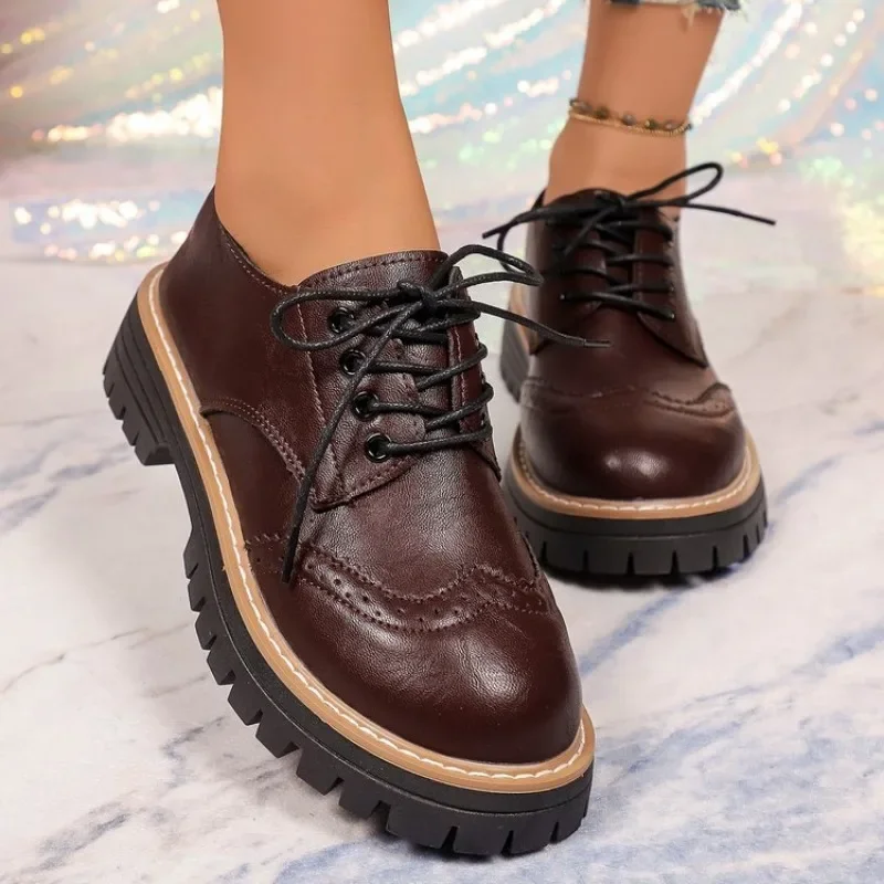 Sepatu Oxford Platform Klasik  - Drone Camera Stabilized ulasan dan harga